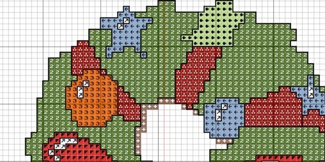 Symbols on color view
