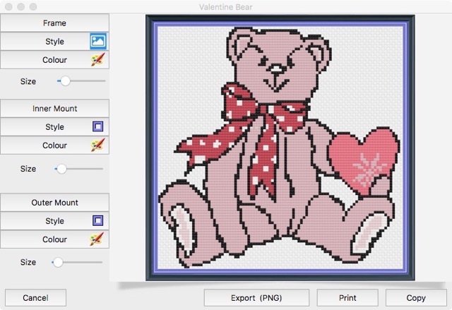 Add a frame to the preview, using our range of styles